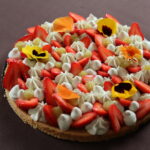 Tarte fraise, rhubarbe et verveine ou vanille 8-10 personnes